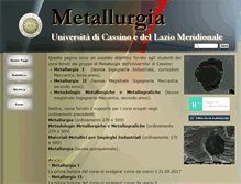 Tablet Screenshot of metallurgia.unicas.it