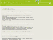 Tablet Screenshot of docente.unicas.it