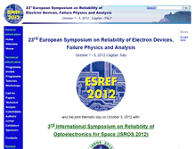 Tablet Screenshot of esref2012.unicas.it